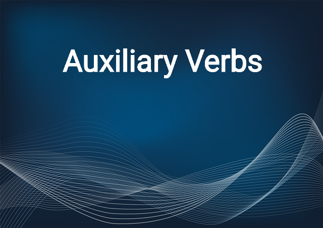 Čo je auxiliary verb?