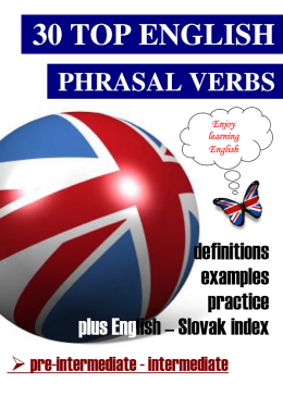 30 Top English Phrasal Verbs