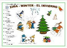 Poster Zima – Invierno – Winter